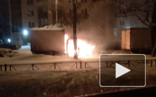 На Шелгунова сгорела "ГАЗель"