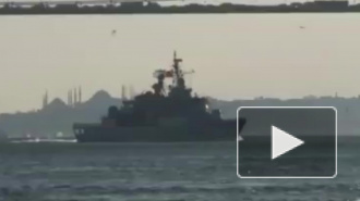 Опубликовано видео захода боевых кораблей НАТО в Черное море