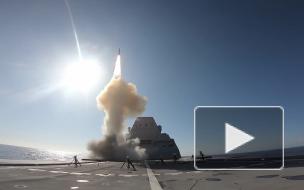 Первый боевой пуск суперэсминца типа Zumwalt ВМС США попал на видео