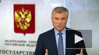 Володин: Навальному уделяют слишком много внимания