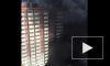 Появилось видео пожара на стройке в Красноярске, снятое соседями