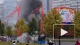 В Москве на Ленинском проспекте загорелся автобус