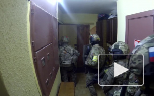 Появилось видео задержания преступной группировки в Петербурге
