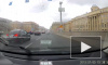 Видео: у моста Александра Невского "Газель" сбила велосипедиста