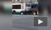 На площади Восстания автобус подрезал троллейбус