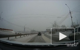 Занос в Красноярске.