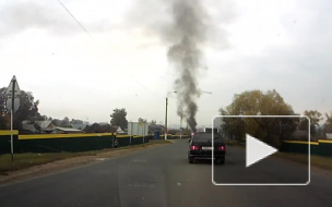 В Саранске на трассе взорвался УАЗ, старушку едва не убило отлетевшей деталью, видео сняли на регистратор
