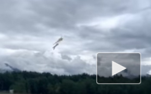 Опубликовано видео крушения самолета пилотажной группы "Снегири" в Канаде, где погиб пилот
