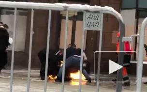 Мужчина пытался покончить с собой в центре Москвы