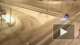В центре Красноярска автомобиль ДПС во время погони попал в серьёзную аварию