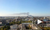 Жители Новосибирска сняли на видео пожар на складе химических веществ