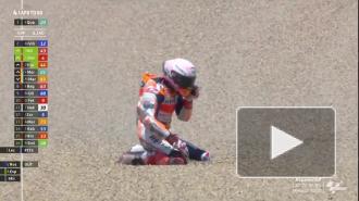 Испанский гонщик упал с мотоцикла на скорости 160 километров 
