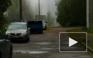 На острове Декабристов забил фонтан кипятка 