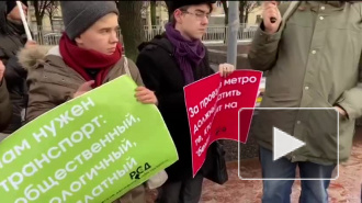 В Петербурге на митинге против повышения цен на проезд задержано три человека