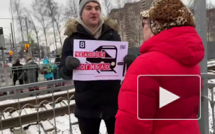 Активисты устроили пикет у "перехода смерти" на Туристской