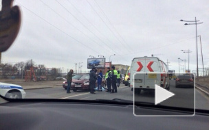 В Московском районе Петербурга иномарка насмерть сбила женщину