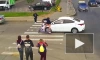 Момент ДТП с девятиклассницей на самокате на Оптиков попал на видео