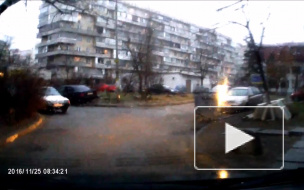 Притёр и уехал.