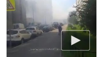 В сети появилось видео, как горит "Газель" во Фрунзенском рйоне