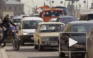 Пробки в Петербурге: на Васильевский только на вертолете