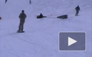 Падение сноубордиста
