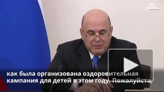 Мишустин поручил особо контролировать оздоровление детей в приграничье