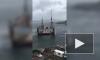 Плавучий док снесло на российские военные корабли из-за урагана