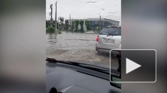Ночной ливень затопил дороги в Улан-Удэ