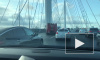 Видео: три автомобиля столкнулись на ЗСД у Васильевского острова