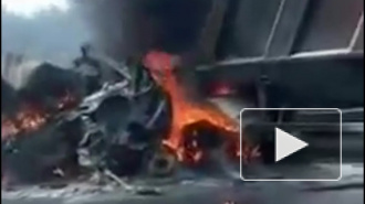 Водитель «ГАЗели» сгорел на трассе «Скандинавия»