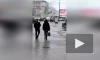 Рядом с метро "Новочеркасская" вспыхнули трамвайные провода