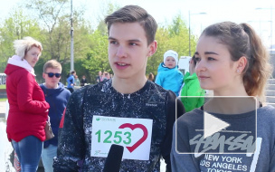"Зеленый марафон Сбербанка": эмоции участников и гостей забега
