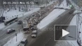 В Новолипецке образовалась огромная пробка из-за ДТП