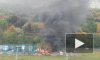 На Петергофском шоссе горит автостоянка: взорвалась фура