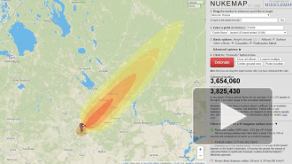 США смоделировали сброс 100-мегатонной термоядерной бомбы на Москву