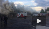 Пожар на Остужевском рынке Воронежа сняли на видео