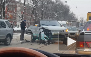 На Комсомола столкнулись Honda CR-V и Range Rover