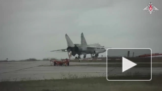 Минобороны показало боевую работу истребителей МиГ-31