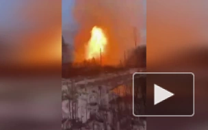 В Ленобласть тушить пожар на газопроводе прибыл пожарный поезд