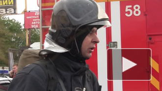 МЧС опубликовало видео тушения пожара на лакокрасочном заводе в Петербурге