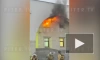 Видео: горит здание, в котором расположена станция метро "Старая Деревня"