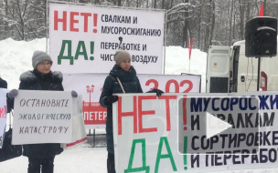 В Удельном парке прошел экологический митинг 