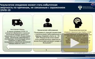 Минздрав: пандемия COVID-19 может привести к избыточной смертности