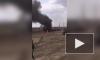 Горящий российский танк T-72 попал на видео