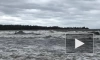 Во время шторма петербургские серферы покоряют волны Финского залива