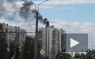 На Морской набережной полыхала крыша высотки