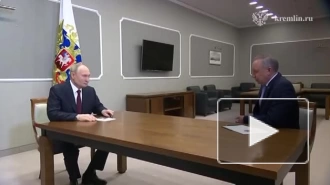 Путин провел рабочую встречу с губернатором Петербурга