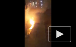 В Кемерове ночью сгорела иномарка(Видео)