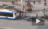 На Гражданском проспекте водителю Лады не удалось "сдернуть" ее троллейбусом