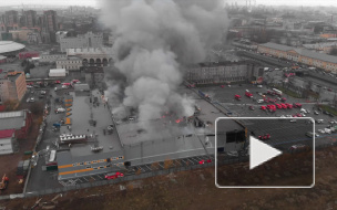 Сгоревший гипермаркет "Лента" на Обводном восстановят в 2019 году